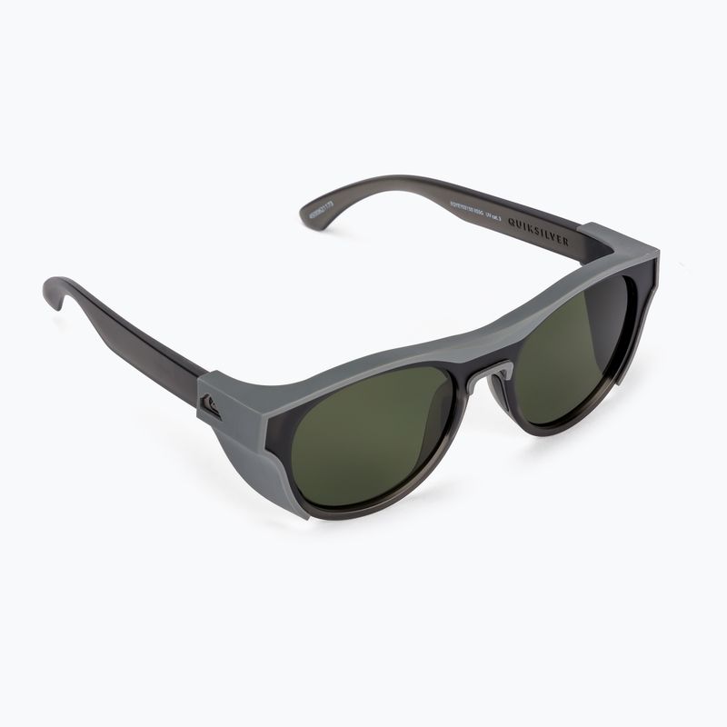 Quiksilver Eliminator+ matte crystal smoke/green sunglasses EQYEY03150-XSSG