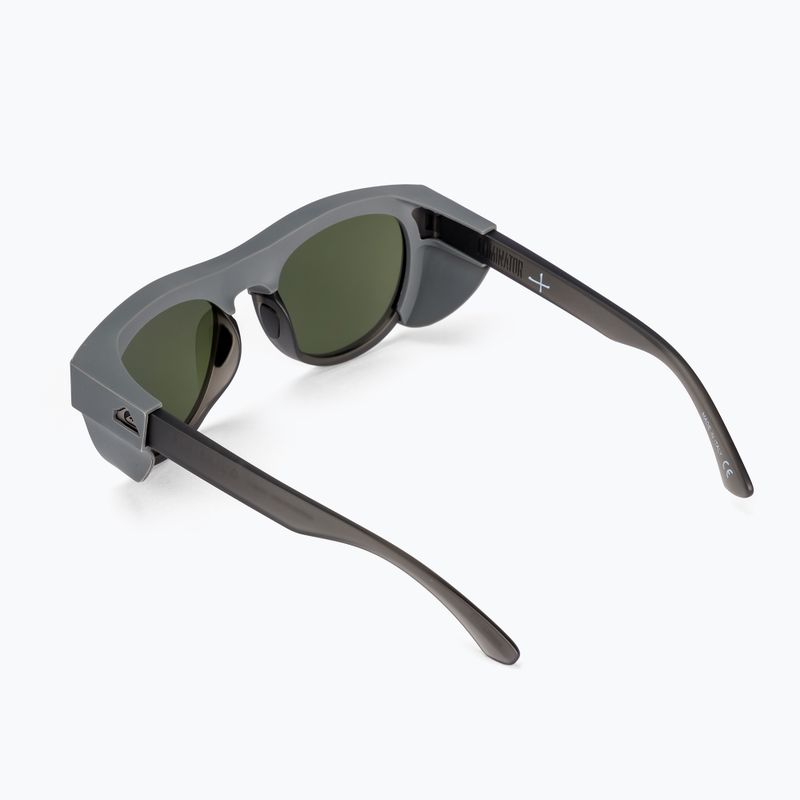 Quiksilver Eliminator+ matte crystal smoke/green sunglasses EQYEY03150-XSSG 2