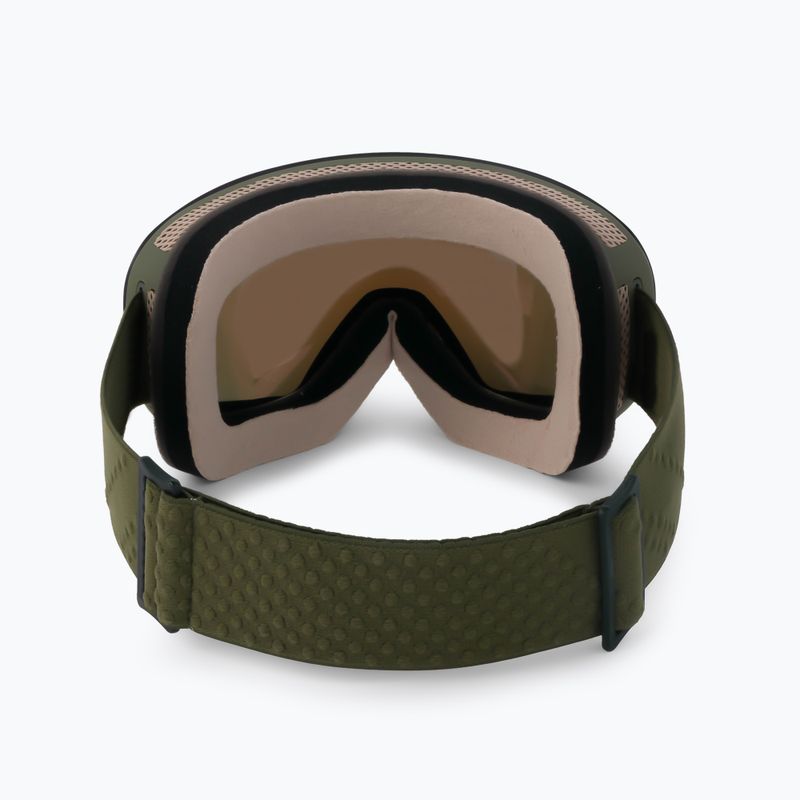 Women's snowboard goggles ROXY Popscreen Cluxe J 2021 burnt olive/sonar ml revo red 3