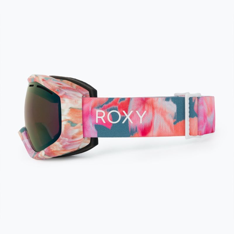 Women's snowboard goggles ROXY Sunset ART J 2021 stone blue jorja / amber rose ml blue 4
