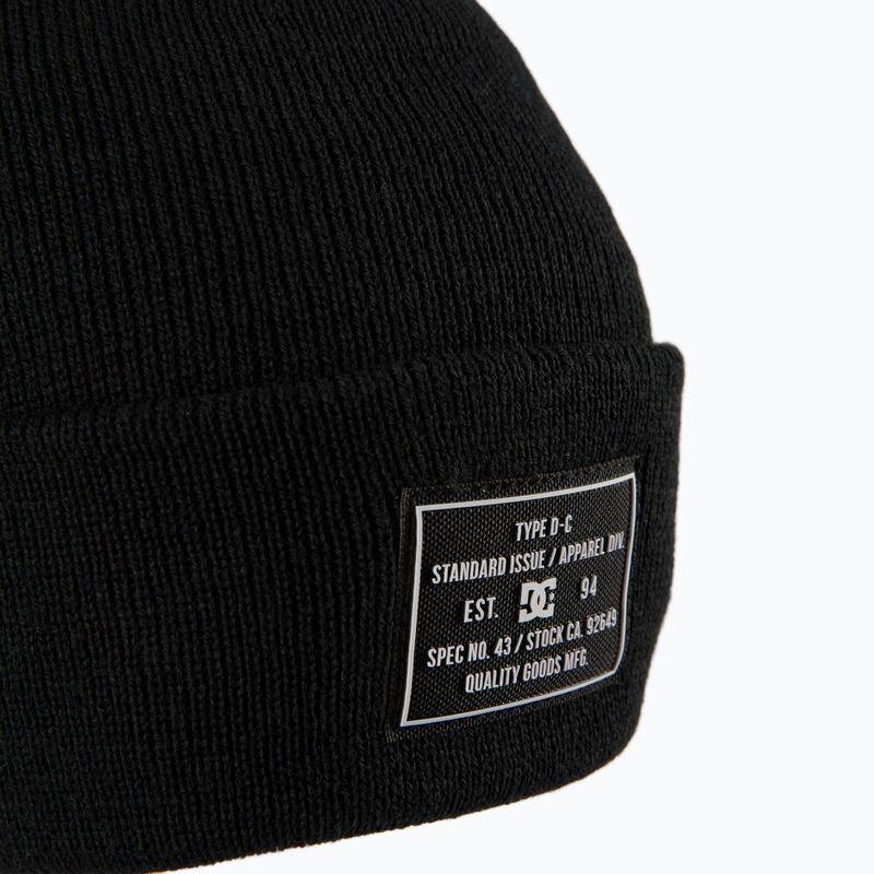 Men's winter beanie DC Label black 3