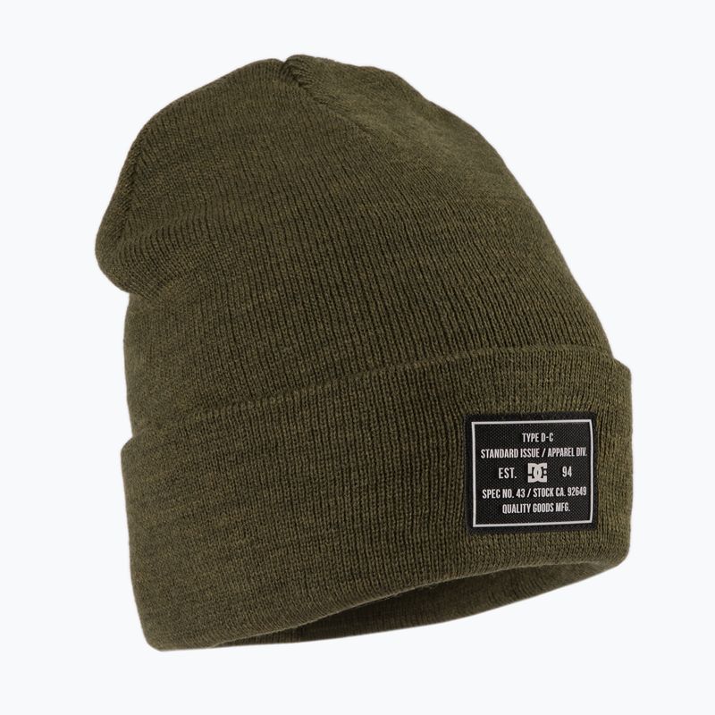 Men's winter beanie DC Label olive night