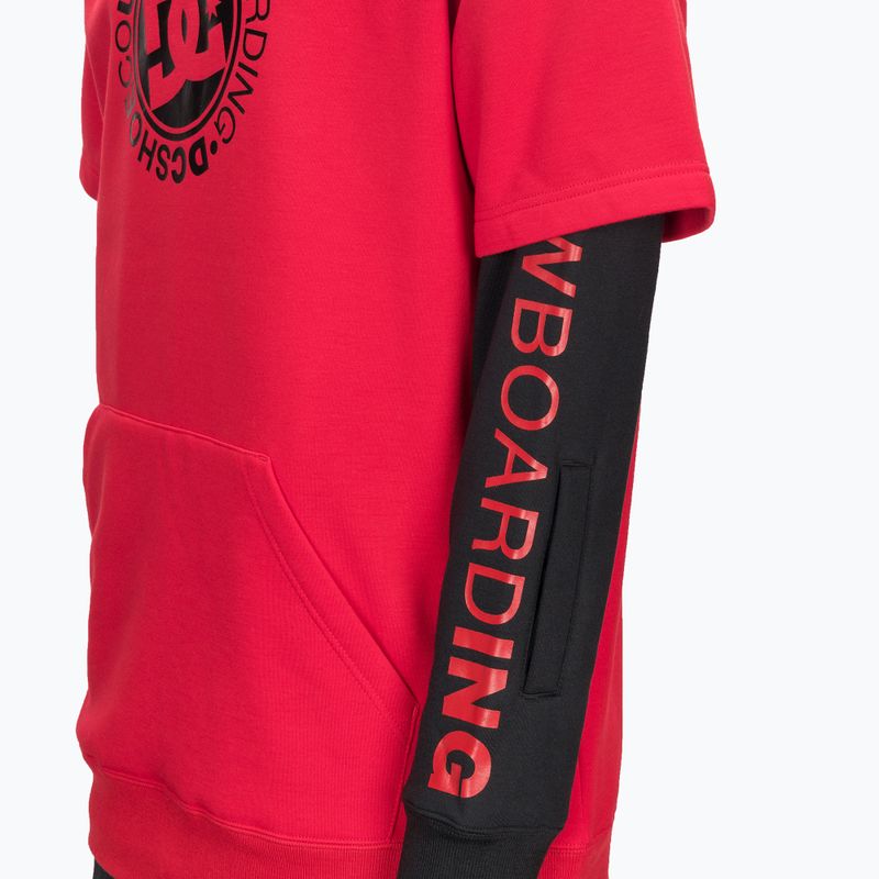 Men's snowboard sweatshirt DC Dryden racing red 4