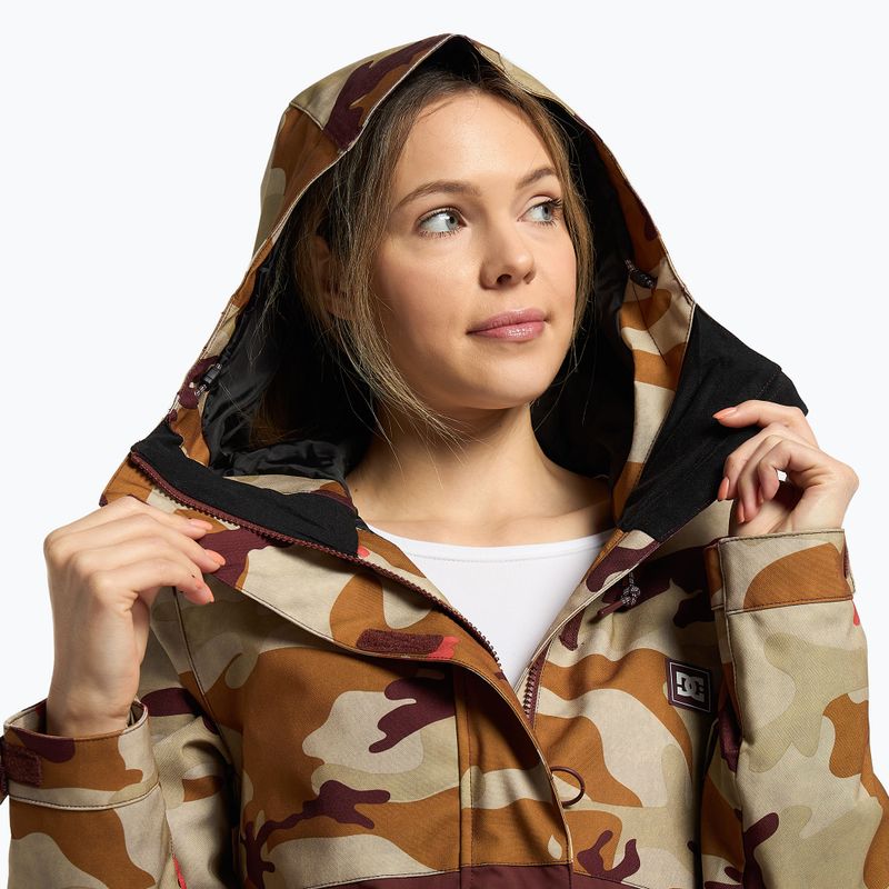 Women's snowboard jacket DC Cruiser woodland camo overcast 5