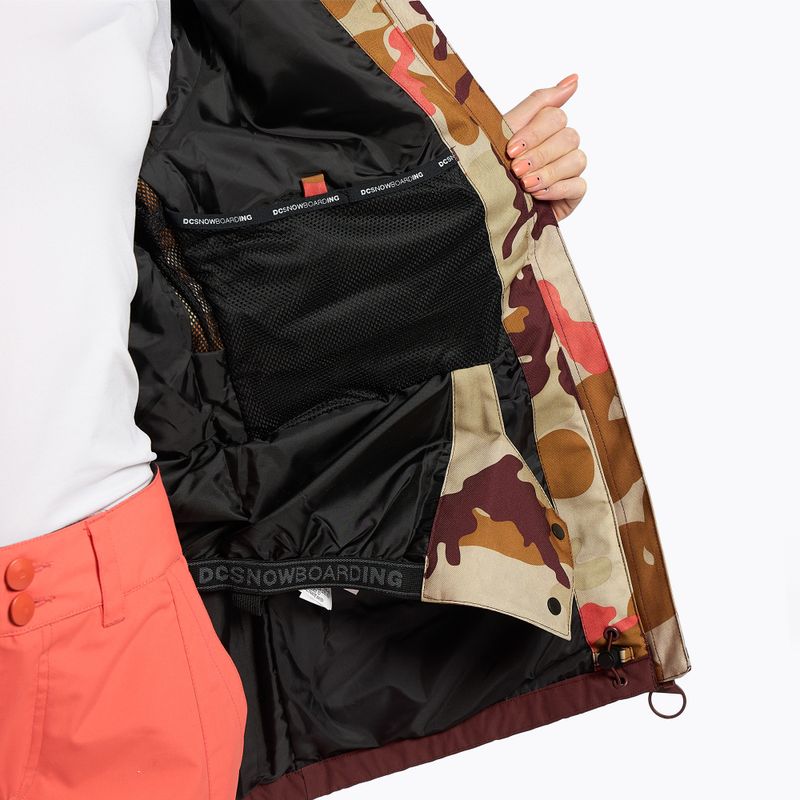 Women's snowboard jacket DC Cruiser woodland camo overcast 9