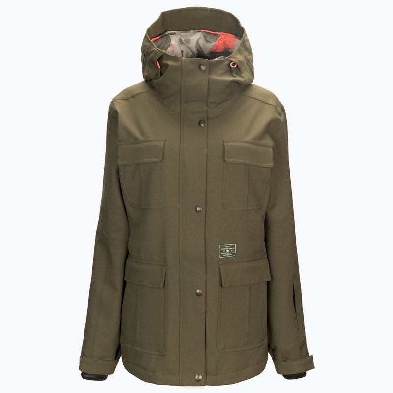 Women's snowboard jacket DC Liberate olive night