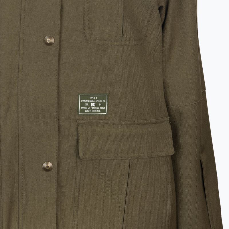 Women's snowboard jacket DC Liberate olive night 3