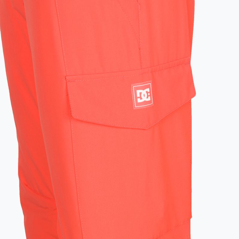 Women's snowboard trousers DC Nonchalant hot coral 9