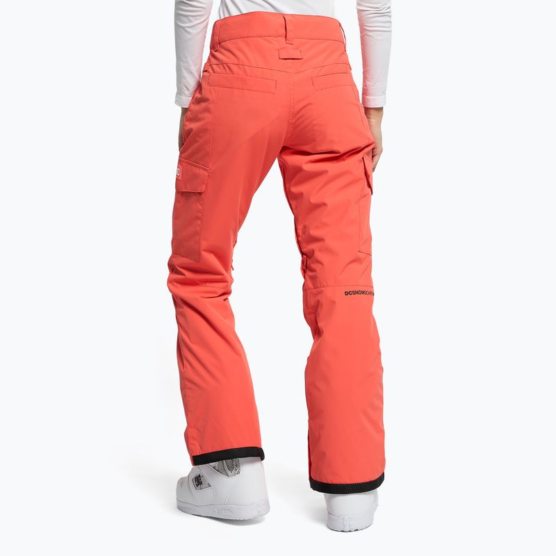 Women's snowboard trousers DC Nonchalant hot coral 4