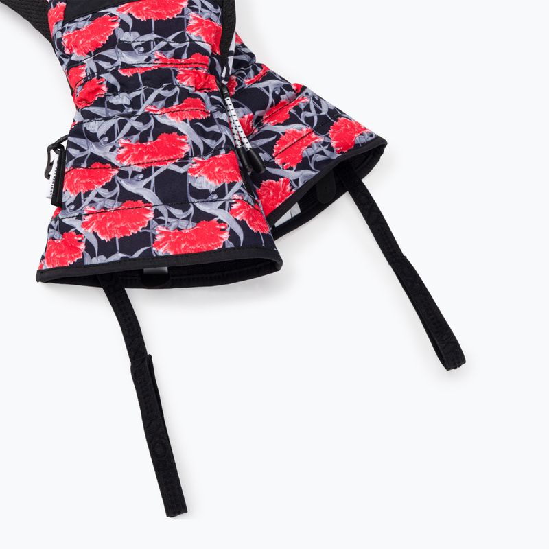 Women's snowboard gloves ROXY Cynthia Rowley 2021 true black/white/red 6