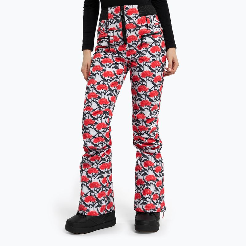 Women's snowboard trousers ROXY Rowley X ROXY High 2021 bright white/white red