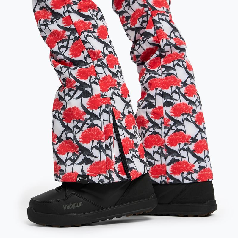 Women's snowboard trousers ROXY Rowley X ROXY High 2021 bright white/white red 7