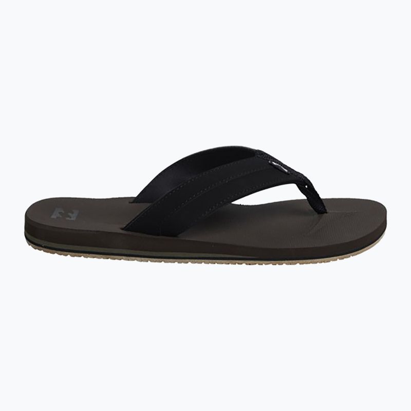 Men's Billabong All Day Impact flip flops chocolate MFOT1BAD-CHO 2