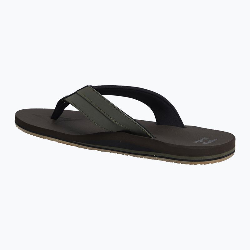 Men's Billabong All Day Impact flip flops chocolate MFOT1BAD-CHO 3