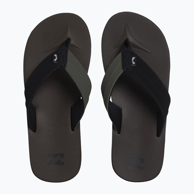 Men's Billabong All Day Impact flip flops chocolate MFOT1BAD-CHO 4
