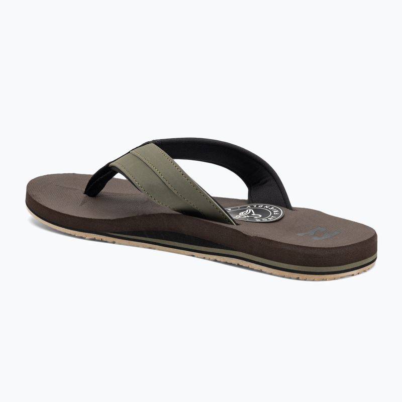 Men's Billabong All Day Impact flip flops chocolate MFOT1BAD-CHO 3