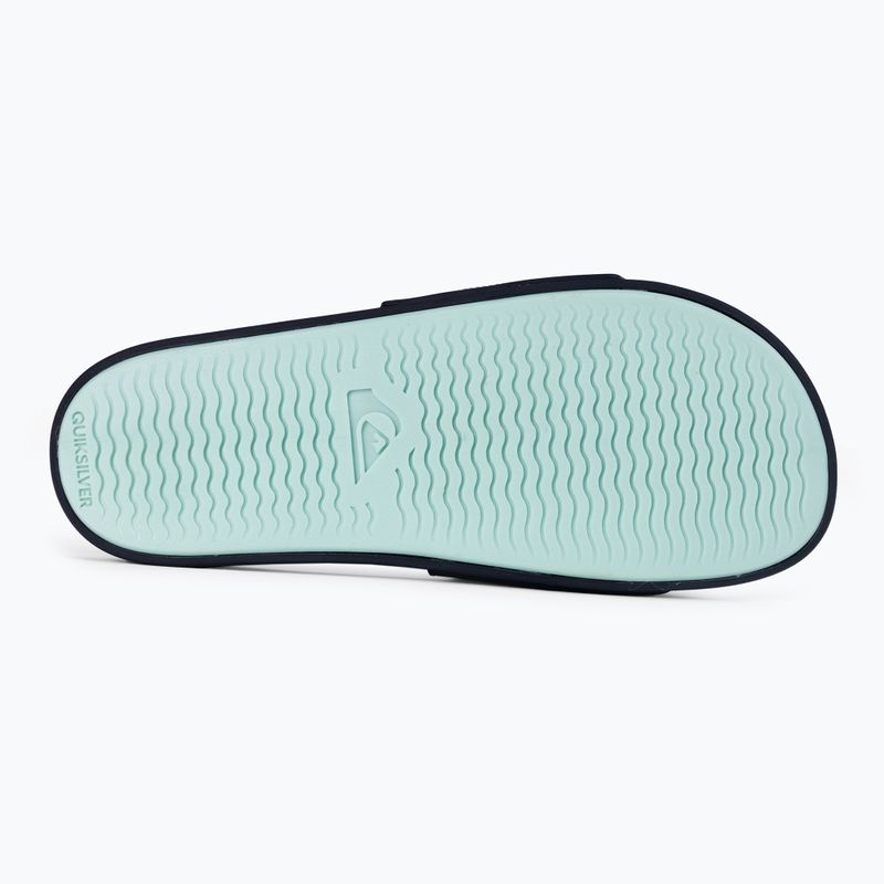 Men's flip-flops Quiksilver Rivi Wordmark Slide blue/blue/blue 4
