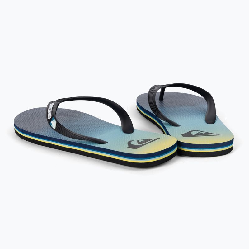 Men's flip flops Quiksilver Molokai Newwave black/blue/blue 3
