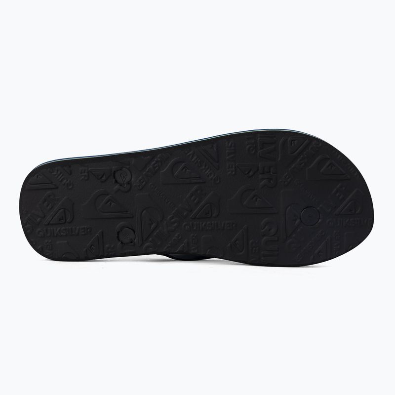 Men's flip flops Quiksilver Molokai Newwave black/blue/blue 4