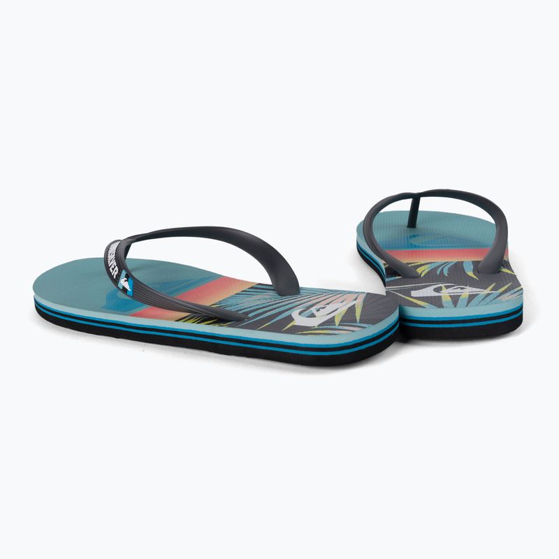 Men's flip flops Quiksilver Molokai Panel blue 3