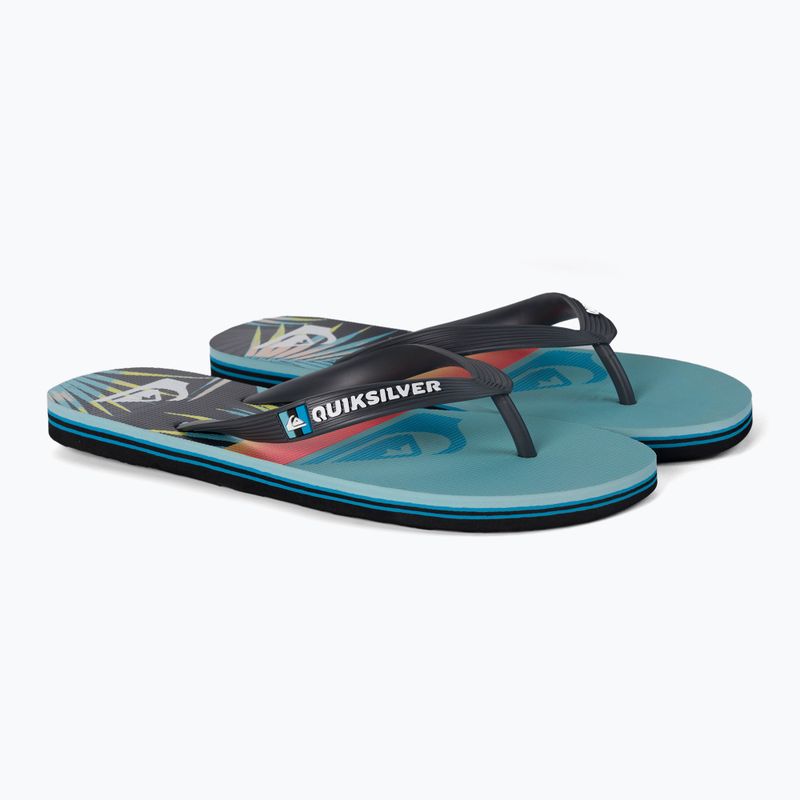 Men's flip flops Quiksilver Molokai Panel blue 5