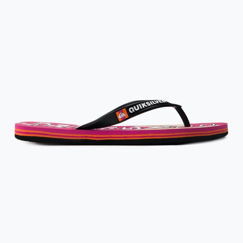 Men's flip flops Quiksilver Molokai Acid Drop black/orange/orange 2