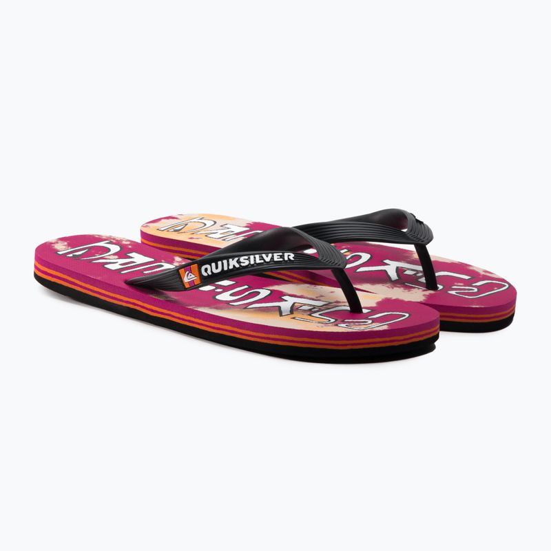 Men's flip flops Quiksilver Molokai Acid Drop black/orange/orange 5