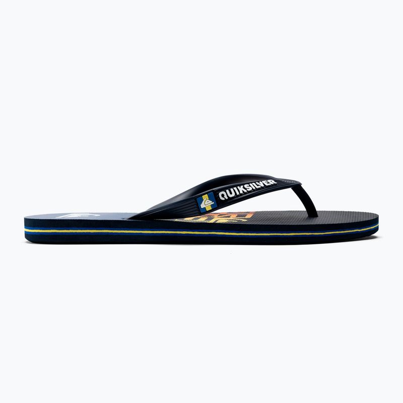 Quiksilver Molokai Art SNDL men's flip-flops blue AQYL101264-BYJ1 2