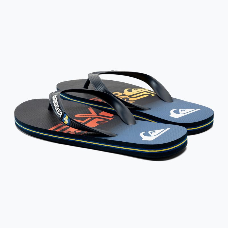 Quiksilver Molokai Art SNDL men's flip-flops blue AQYL101264-BYJ1 3