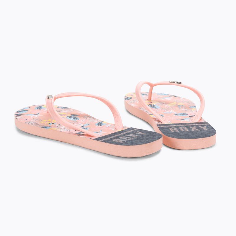 Children's flip flops ROXY Viva Stamp II 2021 lt peach 3