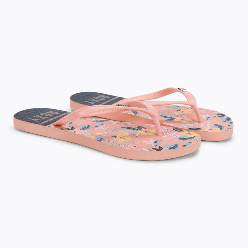 Children's flip flops ROXY Viva Stamp II 2021 lt peach 5