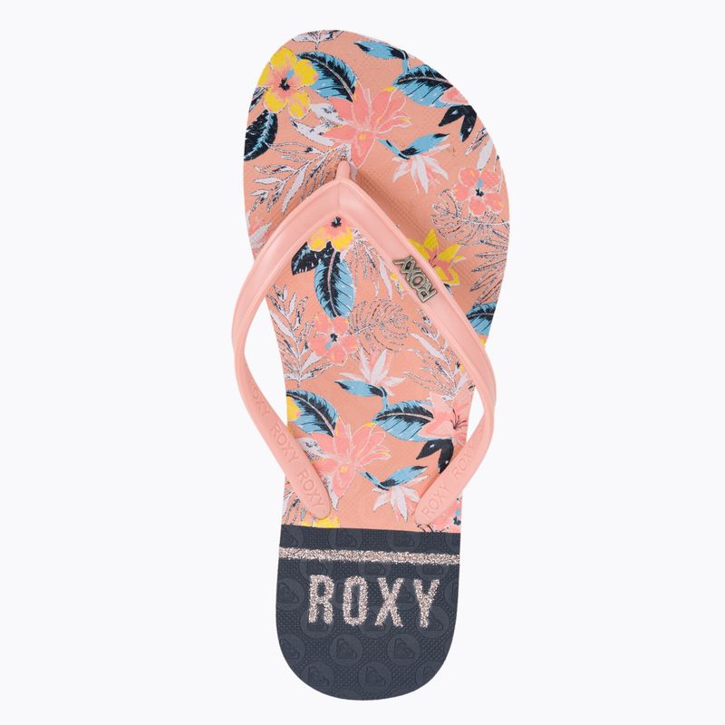 Children's flip flops ROXY Viva Stamp II 2021 lt peach 6