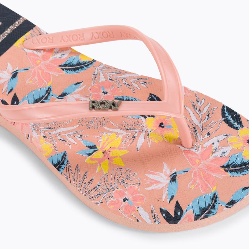Children's flip flops ROXY Viva Stamp II 2021 lt peach 7