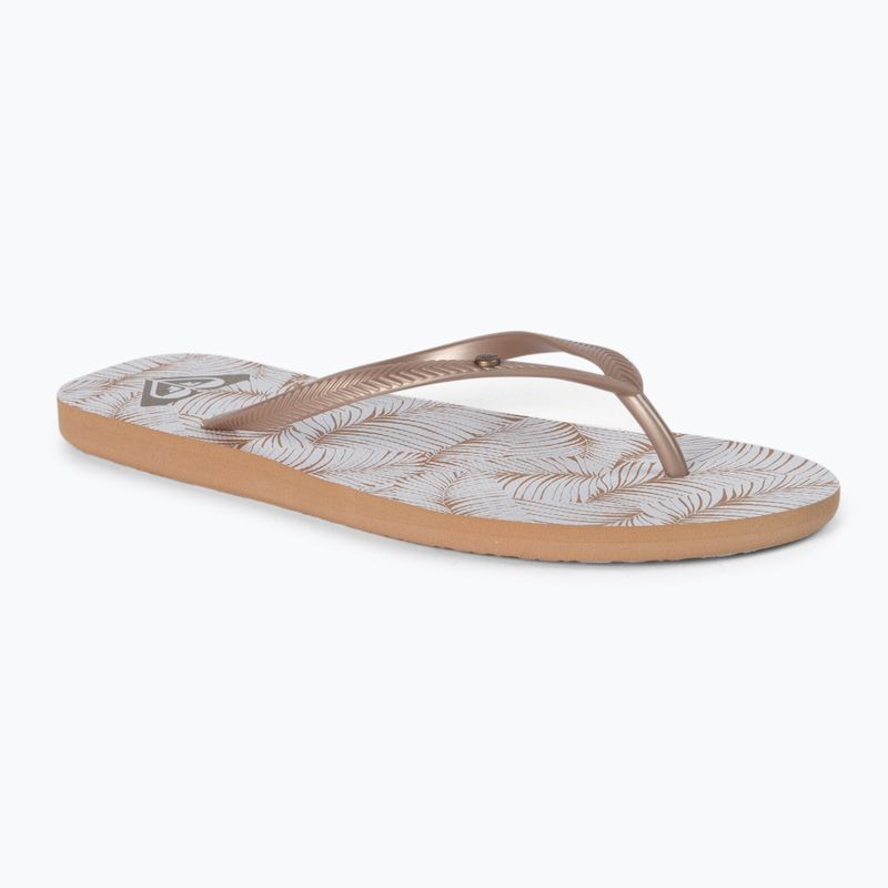 Women's flip flops ROXY Bermuda Print J 2021 white/tan