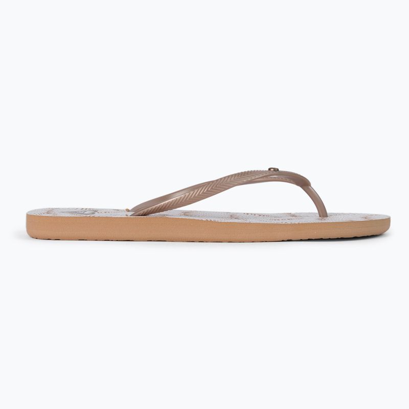 Women's flip flops ROXY Bermuda Print J 2021 white/tan 2