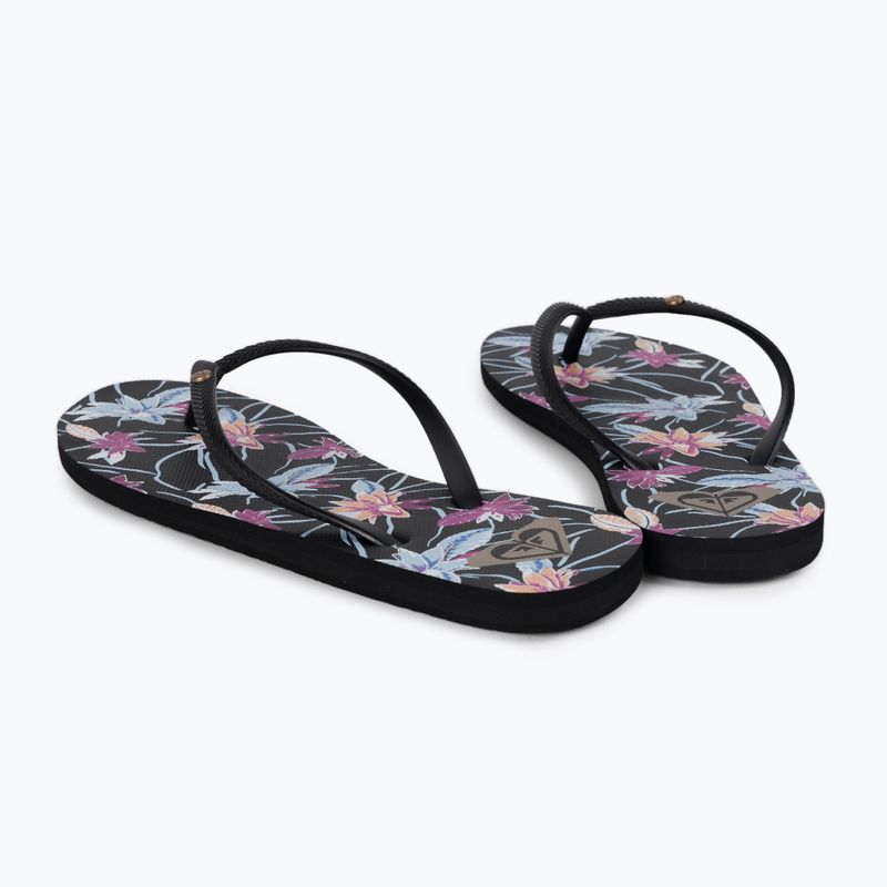 Women's flip flops ROXY Bermuda Print J 2021 black 3