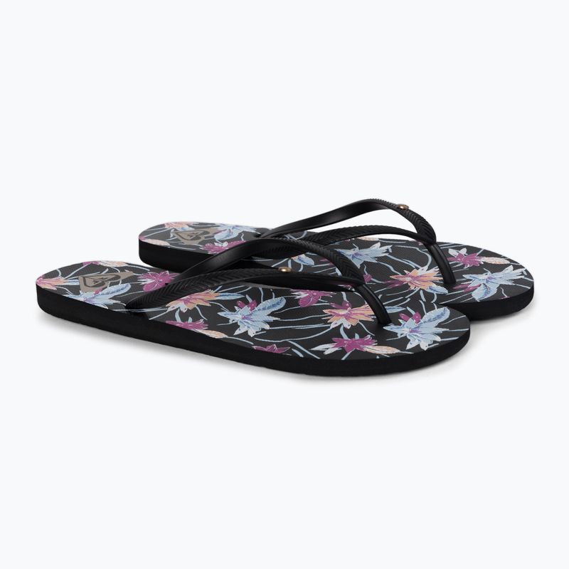 Women's flip flops ROXY Bermuda Print J 2021 black 5