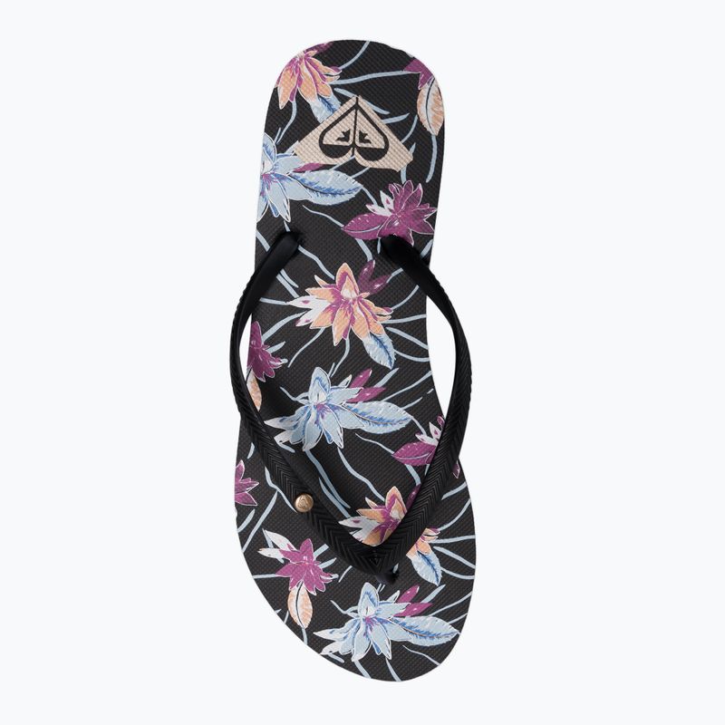 Women's flip flops ROXY Bermuda Print J 2021 black 6