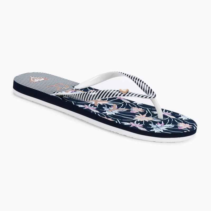 Children's flip flops ROXY Pebbles VII G 2021 white/stripe