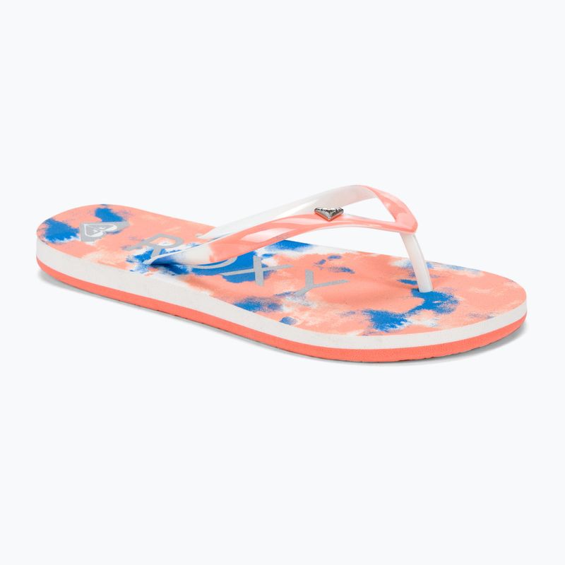 Children's flip flops ROXY Pebbles VII 2021 blue coral