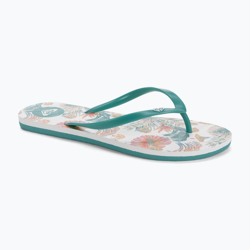 Women's flip flops ROXY To The Sea X 2021 white/aqua