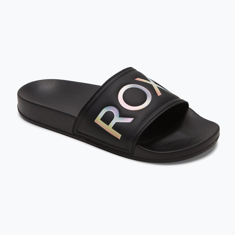 Women's slides ROXY Slippy II black geo