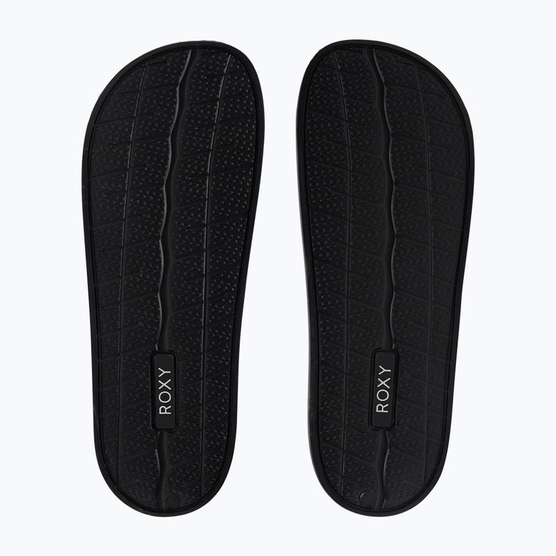 Women's slides ROXY Slippy II black geo 4