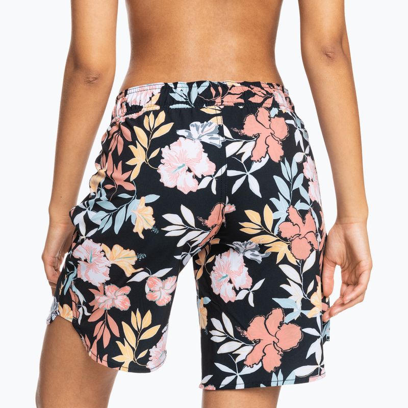 Women's swim shorts ROXY Basics 9" 2021 anthracite/island vibes 2