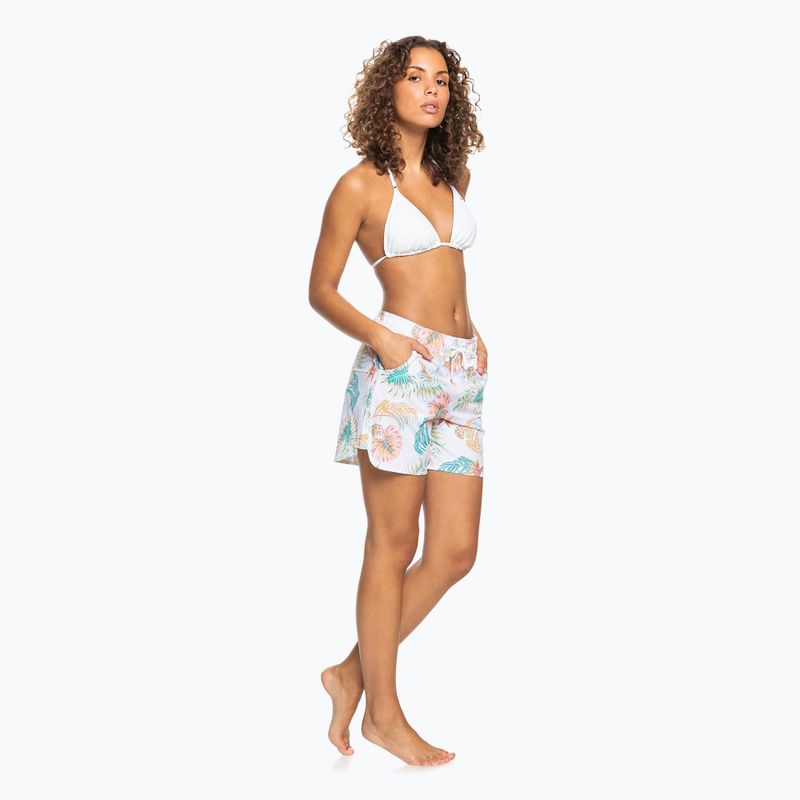 Women's swim shorts ROXY Into the Sun 5" 2021 bright white/lilac 6