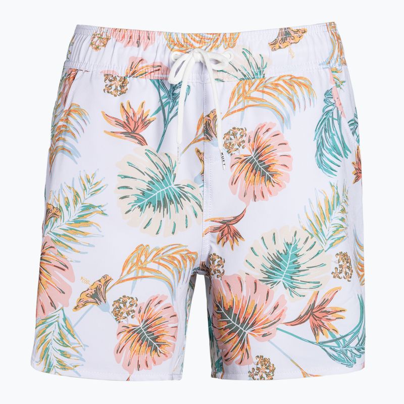 Women's swim shorts ROXY Into the Sun 5" 2021 bright white/lilac