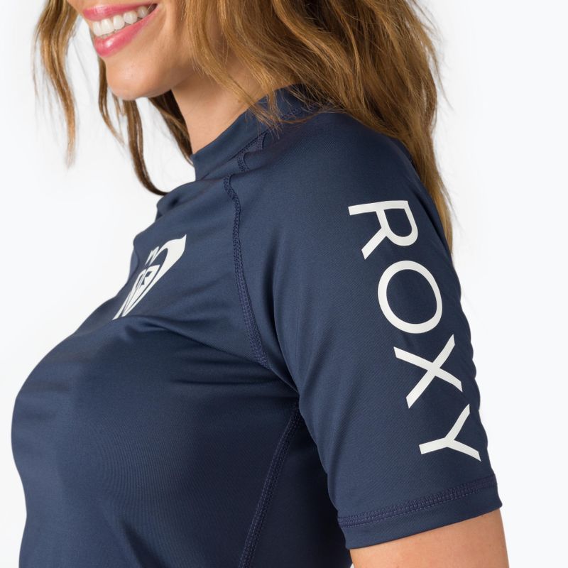 Women's swimming T-shirt ROXY Whole Hearted 2021 mood indigo 4