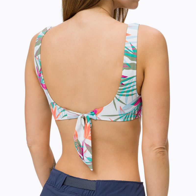 Swimsuit top ROXY Beach Classics Elongated Triangle 2021 bright white/floral of paradis 3