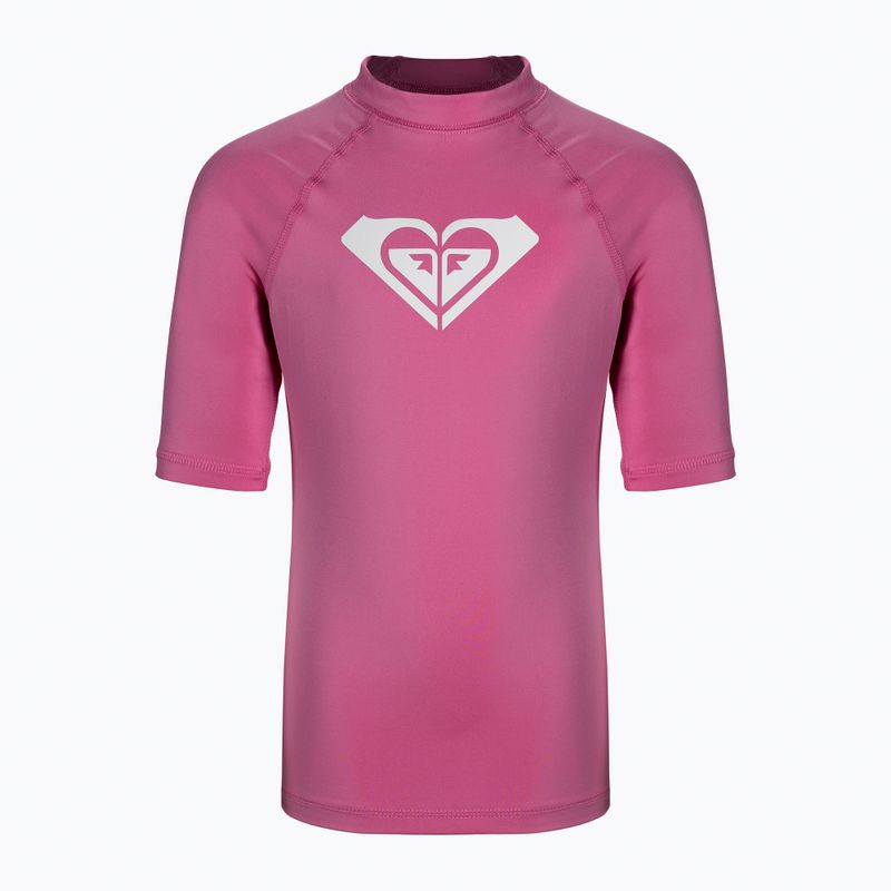 Children's swimming T-shirt ROXY Wholehearted 2021 pink guava