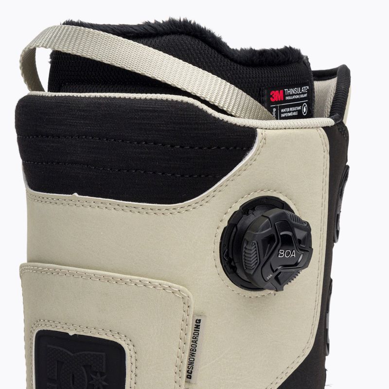 Men's snowboard boots DC Transcend off white/gum 8